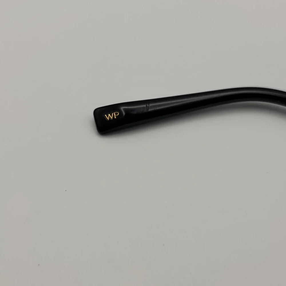 Warby Parker Whittier M Eyeglasses Frames Only 50-21-140 Black Gold CatEye Italy